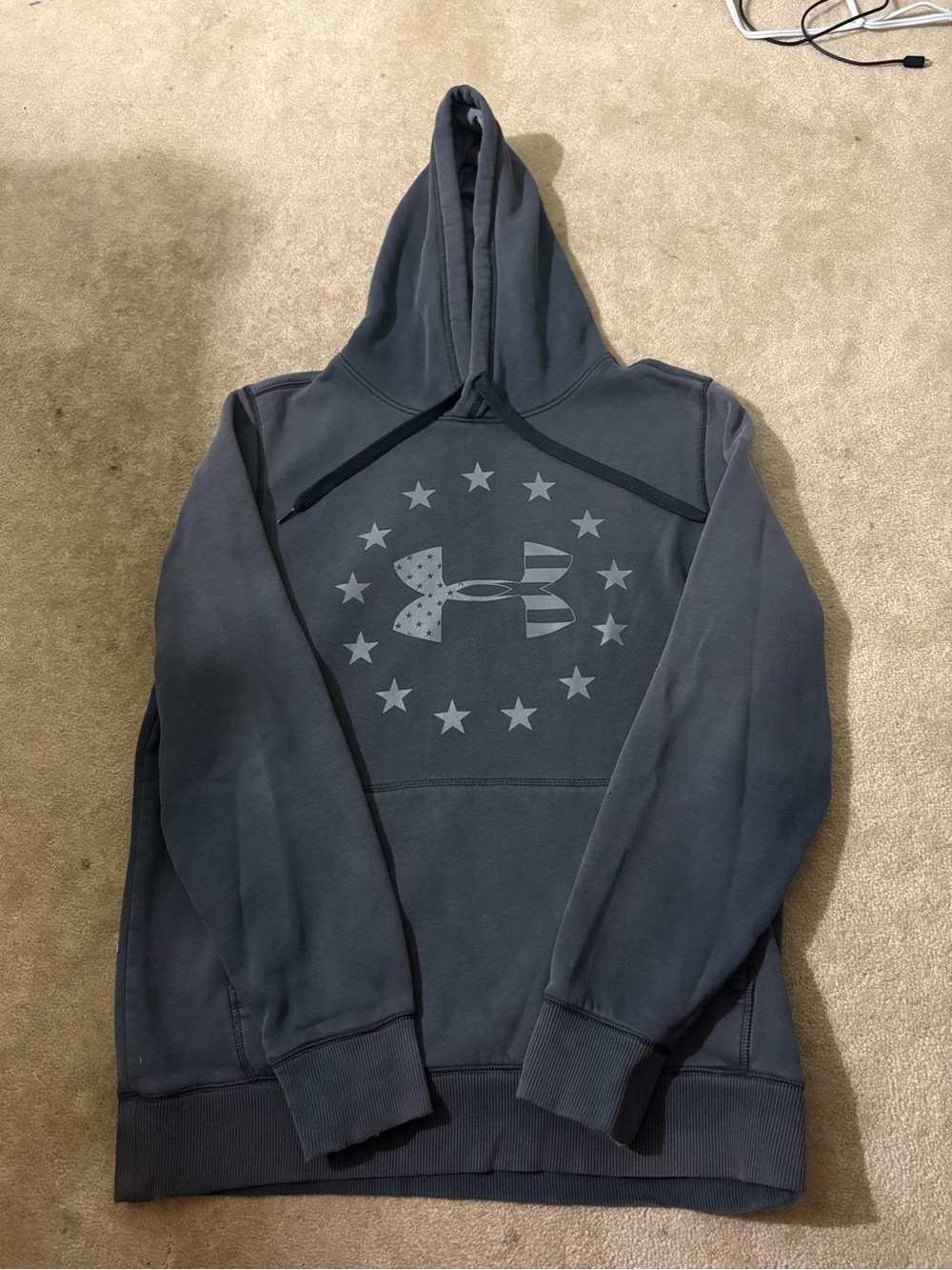 Under Armour Men's Charcoal Graphic Pullover Hoodie